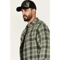 thumbnail image 2 of Brothers And Sons Men's Plaid Print Long Sleeve Button Down Flannel Shirt Green Medium, 2 of 4