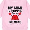 thumbnail image 3 of Inktastic Mimi and Poppop Love Me Toddler Sweatshirt, 3 of 4