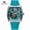 Blue, variant on Leisure Mens Watches Luxury Automatic Mechanical Watch Men Fashion Blue Silicone Strap Skeleton Tourbillon Wristwatch