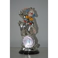 thumbnail image 2 of Nifao Clown Plays the Drams Resin Statue Silver finish – Home Office Decor Sculpture, 6"L x 6"W x 16"H, 2 of 11