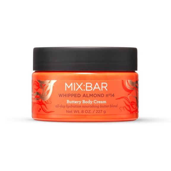 MIX:BAR Whipped Almond Moisturizing Body Cream with Shea Butter, 8oz