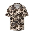 thumbnail image 6 of Kdxio Men's Hawaiian Shirt for Men Short Sleeve Shirt Cute French Bulldog Summer Casual Holiday Beach Button Down T-Shirts, 6 of 7