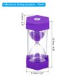 thumbnail image 2 of Uxcell 15 Min Sand Timer,Hexagon with Plastic Cover,Count Down Sand Clock Glass Purple, 2 of 5