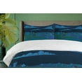 thumbnail image 4 of Ambesonne Scenic Summer Duvet Cover Set, Night Countryside Art, 2-Calking, Blue Teal, 4 of 7