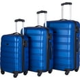 thumbnail image 2 of Zimtown 20/24/28" Hardside Spinner Suitcase 3 Piece ABS Luggage Set with TSA Lock, Dark Blue, 2 of 8