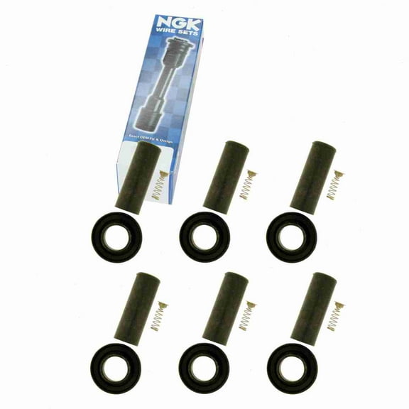 6 pc NGK 58992 Ignition Coil Boots for 175-1054 186034 35-7062 50077 50077-1 671-6285 702476 SPB168 SPP105E Direct Spark Plug Wire Fits select: 2004-2008 MITSUBISHI ENDEAVOR