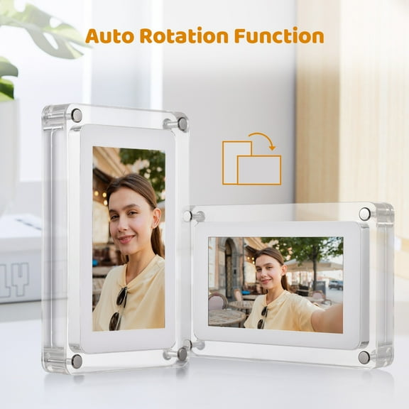Digital 10.1 Inch WiFi Acrylic Digital Photo Frame Digital Picture Frame Photo/ Music/ Video Player Auto Rotation Built In 16GB Memory For Friends Families