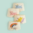 thumbnail image 7 of Godderr Toddler Kids Girls Underwear Shorts Cartoon Print Boxer Briefs Baby Cotton Four Corners Shorts 4Pcs for 2-12 Years, 7 of 7