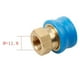 thumbnail image 4 of Adaptador convertidor de acoplador de rápida de latón con arandela a de 1/4 ", 4 of 9