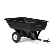 Titan Attachments 400 lb. (10 Cu. ft.) Economy Poly Dump Cart for Lawn Tractor
