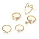 thumbnail image 1 of Cruz Triángulo Amor Corazón Hueco Dedo Anillos Conjunto Anillo Conjunto Fiesta Boda Joyería Regalo Vogacara AP005579-00, 1 of 6