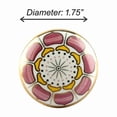 thumbnail image 2 of Perilla Home Set of 6 Knob (Ceramic with 24 K Gold) Decorative Knobs for Home Kitchen Cabinet Hardware Cupboard Door Dresser Wardrobe and Drawer Pulls (Marigold Pink), 2 of 5