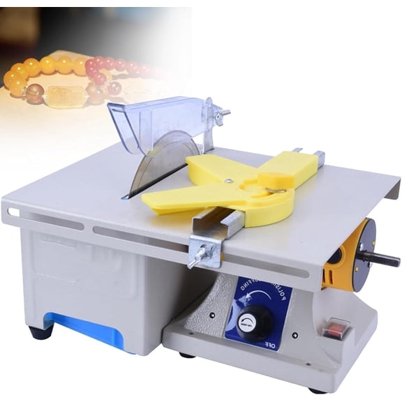 Jewelry Lapidary Saw For Cutting Rocks, Mini Table Saws Grinder Polishing Machine 0-10000r/min With Flexible Shaft,Right Benchtop