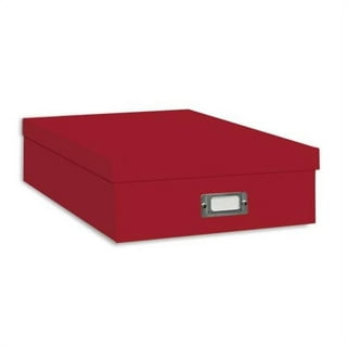 4Pcs 15.8x13x3Inch Scrapbook Paper Storage Organizer Box,12x12