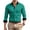 Dark Green, variant on Yungyresw Mens Long Sleeve Button Down Shirts Mandarin Collar Dress Shirt Wrinkle Resistant Formal for Business Casual