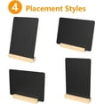 thumbnail image 4 of Moncolis 5-Pack Two-Sided Chalkboard Signs with Wood Stands, Farmers Market Display, 7.9" x 5.5", 4 of 7