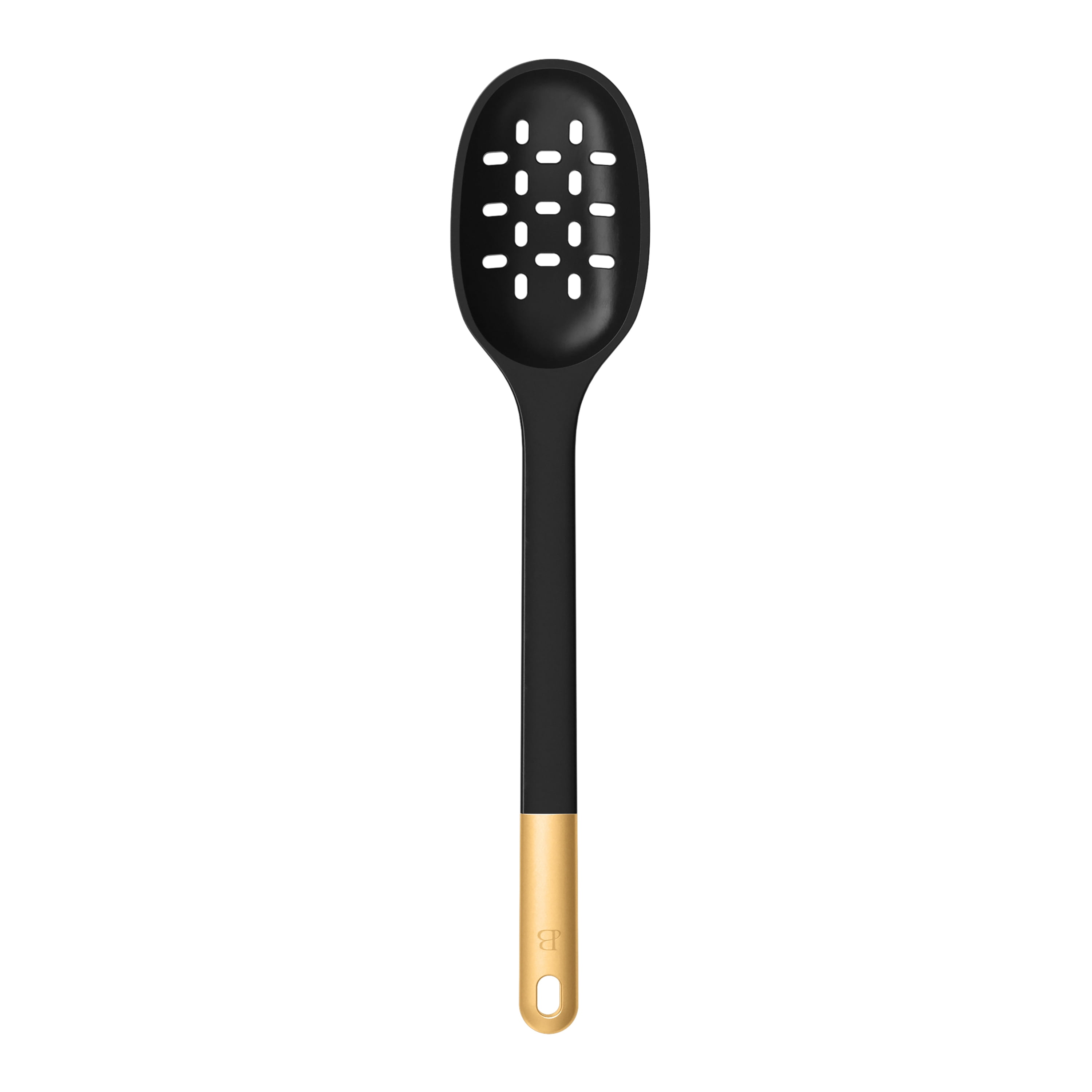 Beautiful 6-Piece Silicone Kitchen Utensil Tool Set with Rotating Rack, Black Sesame by Drew Barrymore