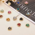 thumbnail image 4 of Uxcell 20 Pcs Rhinestone Heart Charm Crystal Heart Rhinestones Pendants Flat Back Craft Supplies for Jewelry Making Bracelet Necklace Earring Pendant DIY Accessories, Transparente, 4 of 7