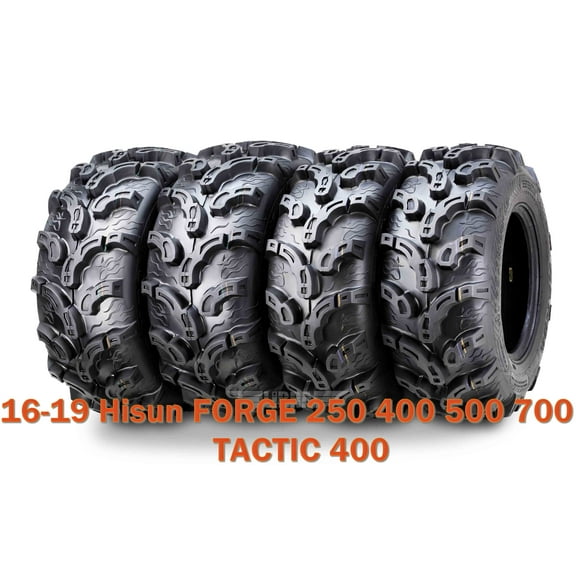 (4) WANDA 25X8X12 25X10X12 fit 16-19 Hisun FORGE 250 400 500 700 TACTIC 400 ATV Tire Set Super Mud