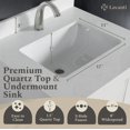 thumbnail image 5 of Lavanti Oakford Solidwood 60-inch Bathroom Vanity with Sink - Stylish White, 5 of 7