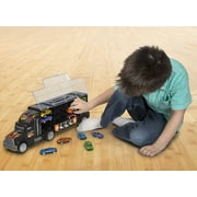 Big-Daddy Tractor Trailer Car Collection Case Carrier Transport Toy Truck For Kids Includes 12 Cars + Accessories