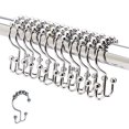 thumbnail image 1 of 2 Lb. DepotÂ Shower Curtain Rings Hooks, Rustproof Stainless Steel, Set of 12 for Shower Rods (Polished Chrome), 1 of 12