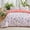 White, variant on Joyfy Queen Comforter Set White, 3 Pieces Floral Queen Bedding Set with 1 Soft Reversible Flower Comforter and 2 Pillow Shams, Bed in a Bag for All Seasons