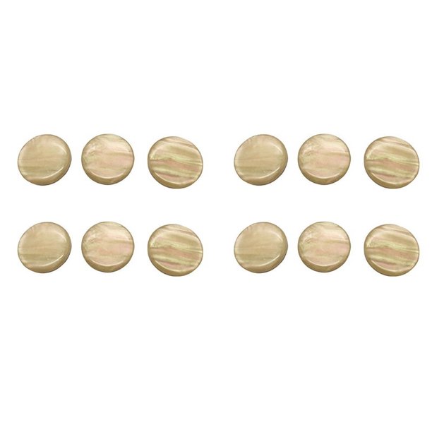12 Piezas, Botones Dedo de Trompeta, Tapa de Tornillo Tapa de Trompeta Dedo de VáLvula, Accesorios para Trompeta Baja Musical, Amarillo