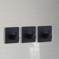 thumbnail image 1 of Ganchos para colgar toallas de cocina sin perforación, soporte de baño montado en la pared (negro) Wdftyju Libre de BPA, 1 of 7