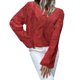 thumbnail image 1 of Gibobby Suéter de invierno para mujer, Suéter Ligero de Cuello Redondo Suéter para Mujer, para otoño e invierno(Rojo,M), 1 of 5