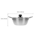 thumbnail image 4 of SHISUYAN Durable Stainless Steel Double Ear Pot for Kitchen Use Perfect for Instant Noodles and Soup 7.5 Inches, 4 of 8