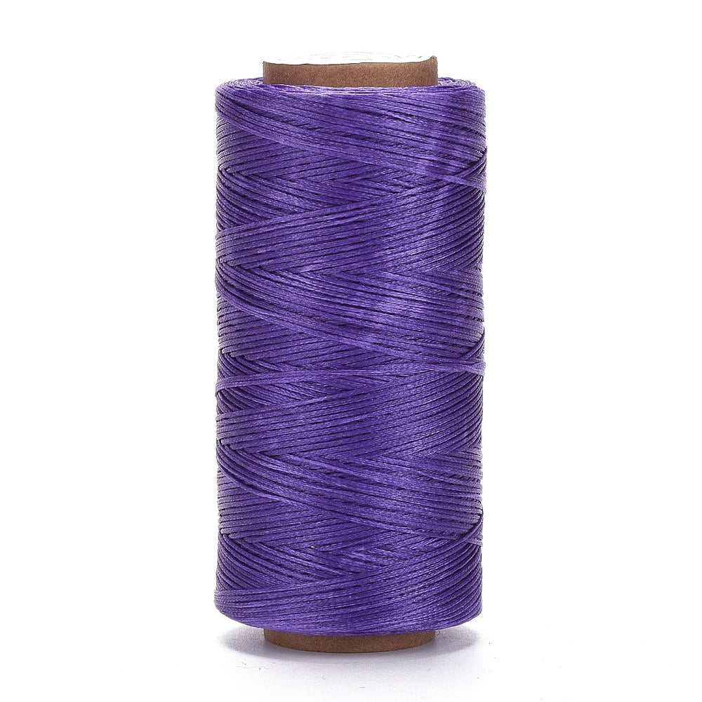Waxed Polyester Cord Micro Macrame Cord Waxed Sewing Thread Flat Mixed color 0.8mm about 284.33 yards(260m)/roll