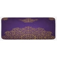 thumbnail image 1 of Mandala Kitchen Mat, Vintage Ornament Eastern Ottoman Motifs Revival Swirling Design, Plush Decorative Kitchen Mat with Non Slip Backing, 47" X 19", Purple Yellow, by Ambesonne, 1 of 1