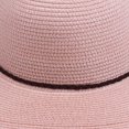 thumbnail image 4 of flexible a la moda, sombrero de ala grande para el sol, gorra de playa de verano para mujer, sombreros grandes plegables para mujeres, niñas Rosado jinwen Sombrero de paja de mujer, 4 of 8