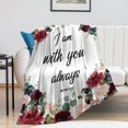 thumbnail image 2 of LHSHID Bible Verse Blanket Scripture Soft Warm Prayer Religious Blankets Catholic Christian Gifts for Women Men 60x80in, 2 of 6