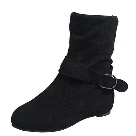 

ZMHEGW Fashion Retro Boots Heels Shoes Short Breathable Women s Zipper High Women s Boots