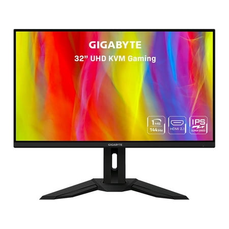 UPC: 0889523024232 | GIGABYTE 32  144Hz SS IPS 4K Gaming Monitor 1ms Adaptive Sync Compatible  3840 x 2160  1x Display Port 1.4  2x HDMI 2.1  2x USB 3.0  1x USB Type C Height Adjust VESA M32U (31.5  Viewable)