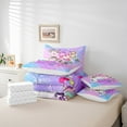 thumbnail image 5 of Feelyou Cartoon Magic Unicorn Bedding Comforter Set 7 Pieces, Kawaii Princess Castle Full Bedding Set, Dreamy Mermaid Scale Fitted Sheet Flat Sheet, Lightweight Room Decor, 5 of 7