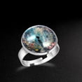 thumbnail image 5 of PhooArto Vintage Alien Floral Galaxy Stainless Steel Rings for Women, Open Adjustable Ring Promise Ring Jewelry Gifts, 5 of 5