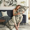 thumbnail image 4 of Boho Long Body Pillow Cover – Soft & Breathable Ethnic Fabric, Hidden Zipper, 20"x54", Stylish Abstract Tribal Print – Gift for Side Sleepers, Pregnancy, Home Decor, 4 of 5