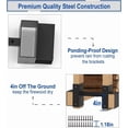 thumbnail image 4 of Outdoor Firewood Rack Bracket Kit, 2x4 Firewood Storage Holder with 3 Depth Adjustable, Lumber Storage Rack for Outdoor Indoor Patio, 1 Pair (2x4s not Included), 4 of 8