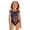 Black, variant on Grblisyd 4th of July Girls Swimsuit American Flag Crew Neck Flutter Sleeve Swimwear Beach Quick Dry Independence Day Bathing Suit for Kids 7-8 Years
