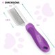 thumbnail image 5 of Peine desenredante para mascotas con dientes de acero inoxidable, 5 of 9