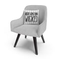 thumbnail image 3 of Dream Something Wicked Typographic Gray Halloween By Abc 16 X 16 Decorative Throw Pillow, 3 of 4
