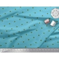 thumbnail image 3 of Soimoi Blue Japan Crepe Satin Fabric Polka Dots Print Fabric by Yard 42 Inch Wide, 3 of 3