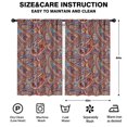 thumbnail image 2 of Blackout Kids Curtains,Paisley Pattern Childrens Insulated Curtains Set Of 2,Bedroom Essentials,Toddler Room Decor 52"x84"(132x213cm), 2 of 4