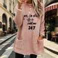 thumbnail image 2 of Ke1Clo Winter Sweaters for Women Casual Fashion Snowflake Graphic Crew Neck Long Sleeve Pullover Oversized Loose Comfy Basic Knit Tops Pink M, 2 of 6