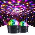 thumbnail image 1 of Paquete de 2 luces de discoteca HOVOYNN, recargables por USB, activadas por sonido, 1 of 7