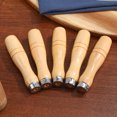 thumbnail image 4 of IFANLANDOR 5pcs Wooden Tool Handles for Craftsmen in Metalworking and Material Removal, 4 of 6