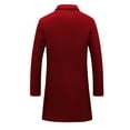thumbnail image 3 of Outfmvch Mens Dress Shirts Suits Men'S Plus Size Fall And Winter Jacket Lapel Long Sleeve Padded Leather Jacket Vintage Coat Jacket Suits For Men Red L, 3 of 3